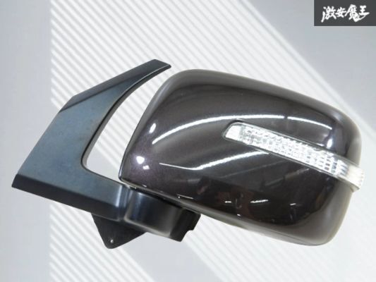 【保証付】日産 純正 MG33S モコ 2013年式 ドアミラー サイドミラー 左 左側 7P 電動格納 カラー ZSF ブラウンパール 棚13-1拍卖