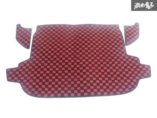 FJCRAFT FJクラフト SJ5 フォレスター トランクマット ラゲッジマット カーペット チェック柄 赤×黒 即納 棚23-4拍卖