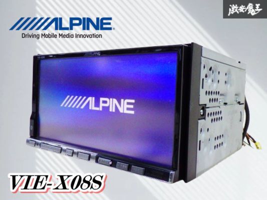 【保証付】ALPINE アルパイン VIE-X08S HDDナビ カーナビ ナビゲーションシステム 地デジ フルセグ Bluetooth CD DVD 激安魔王 棚拍卖