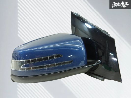 【保証付】メルセデス ベンツ 純正 W246 Bクラス 2012年式 ドアミラー サイドミラー 右 10+10P 電動 カラー 240 ロータスブルー 棚13-2拍卖