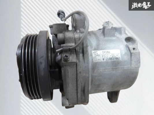 【実動外し!!】スズキ 純正 MK21S パレット エアコンコンプレッサー A/Cコンプレッサー 137511km外し CR06b HFC134a 95201-58J40 棚K-5拍卖