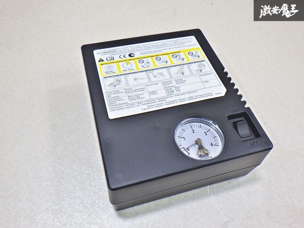 【未使用アウトレット品】純正 タイヤパンク修理 エアーコンプレッサー 1個 シガーソケット電源 車載工具 即納 棚29-2拍卖