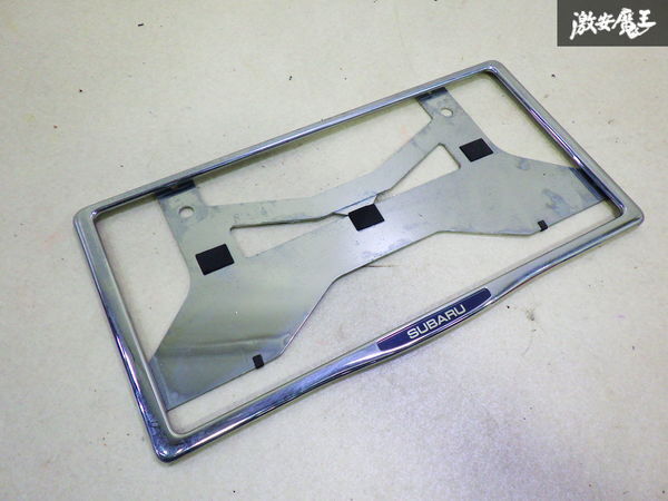 【ストア出品】 SUBARU スバル 純正 ナンバー プレート フレーム 1枚 穴間:約21cm 縦:約17.8cm 横:約34.7cm 即納 在庫有 棚9-4拍卖