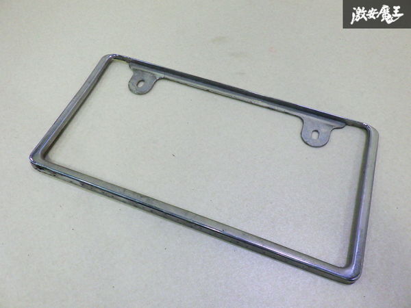 【ストア出品】 社外 汎用 ナンバーフレーム 1枚 穴間:約31cm 縦:約17cm 横:約33.5cm シルバーメッキ 即納 在庫有 棚9-4拍卖