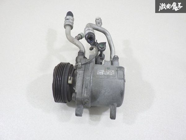 【実動外し】 スズキ 純正 MH22S ワゴンR スティングレー 2007年 AC エアコン コンプレッサー 95201-58J01 走行距離約102442km 棚L-5拍卖
