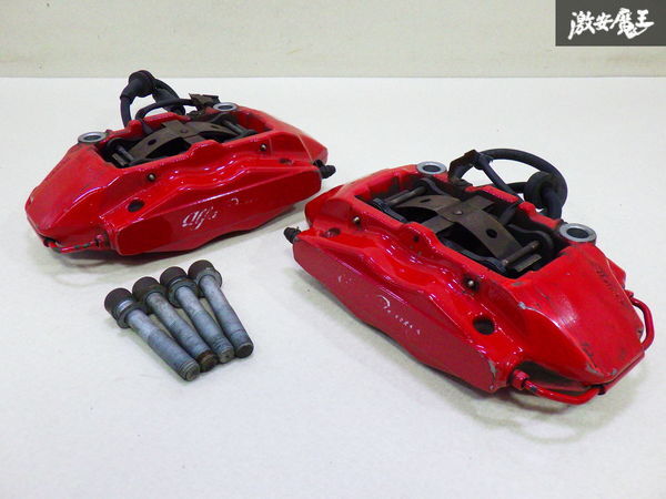 【ストア出品】 アルファロメオ 純正 ブレンボセ製 フロント ブレーキ キャリパー 左右 セット モノブロック 赤色 即納 在庫有 棚15-2拍卖