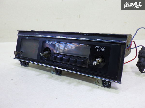 【ストア出品】 TOYOTA トヨタ 純正 ラジオ カセット ユニット 本体 アナログ時計 付 昭和レトロ ラジオ ナショナル 即納拍卖