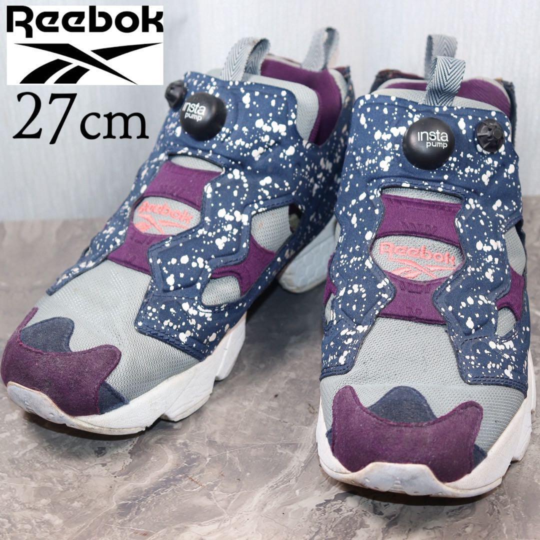 【美品】リーボック 27 スニーカー ポンプフューリー v66116 ドット拍卖