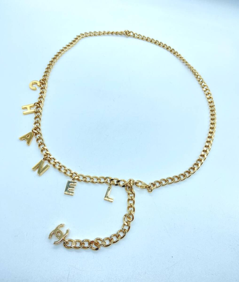 【24558】シャネル チェーン ベルト ゴールド ココマーク ロゴ GP 中古 CHANEL ヴィンテージ アクセサリー拍卖