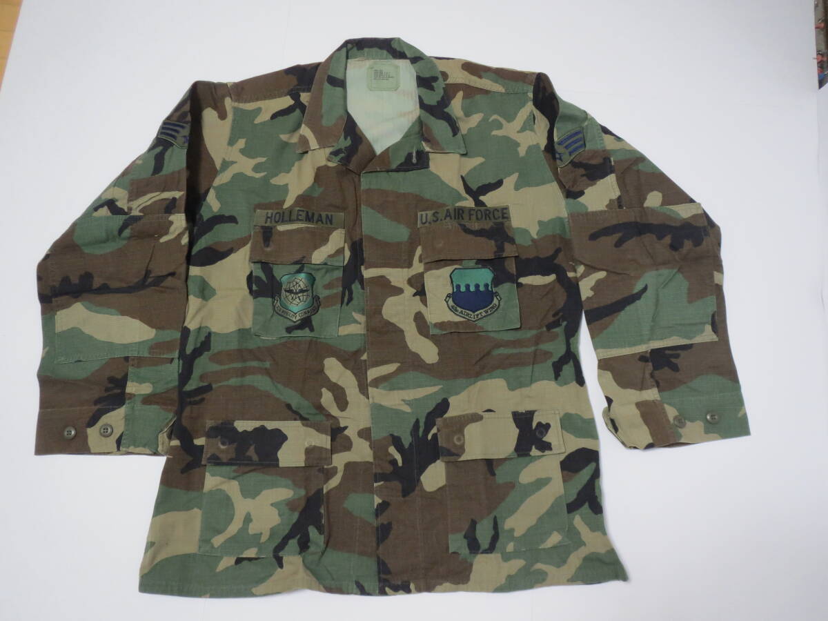 実物 米軍放出品 アメリカ空軍 US.AIR FORCE ウッドランド ジャケット リップストップ ビンテージ ファッション1995年製 ビックサイズ拍卖