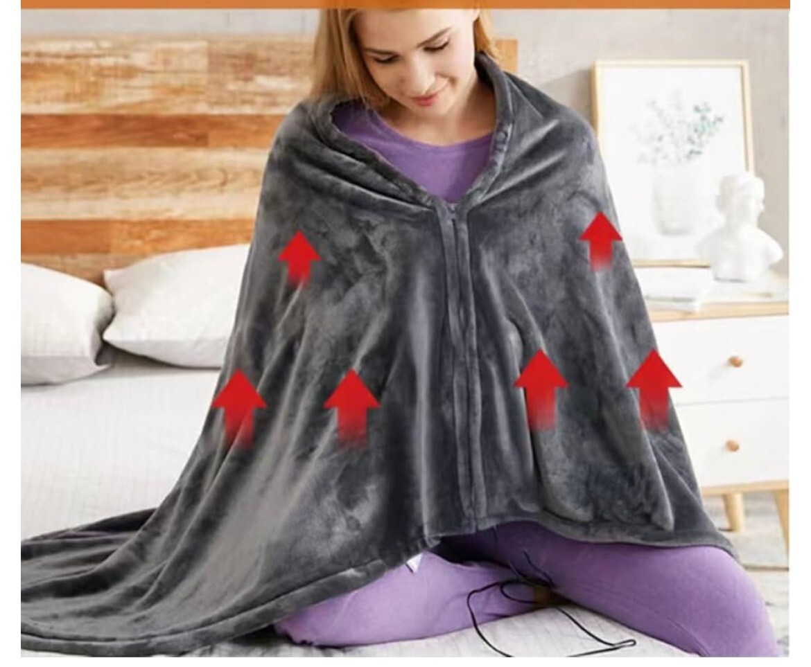 電気毛布 ブランケット USBブランケット 電気ひざ掛け 80*150cm 電気 毛布 あったか 冷え症 足元 寒さ対策 春秋 車 オフィス キャンプ 拍卖