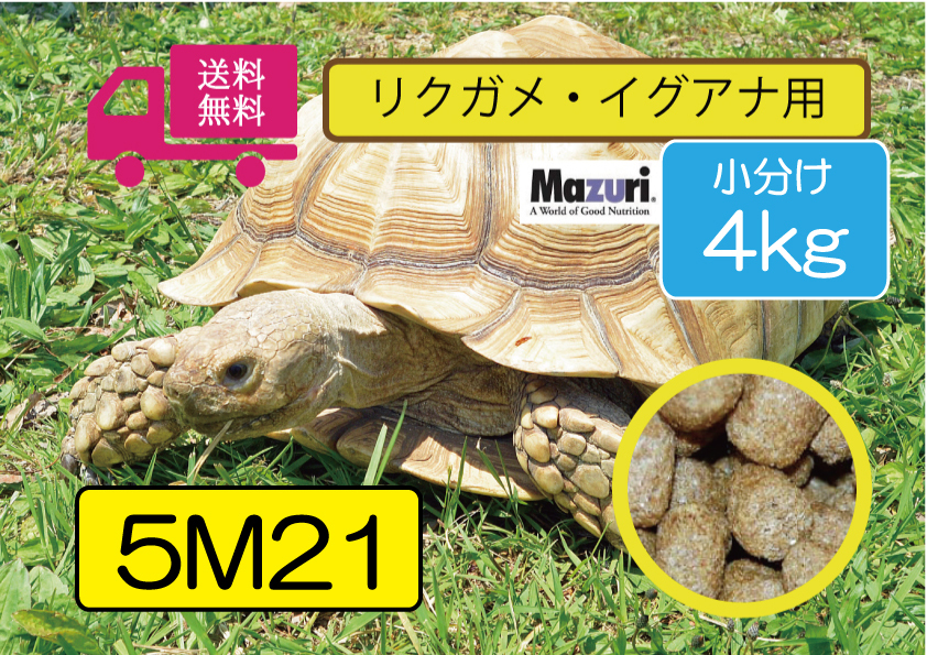 【※SALE大特価】送料無料★【マズリMazuri】5M21 トータスダイエット リクガメ用フード 4kg リクガメ、イグアナ用拍卖