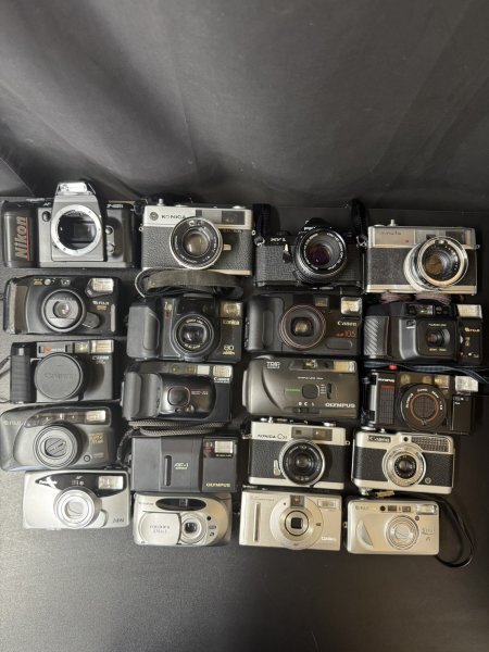 【MY06】カメラ フィルムカメラ まとめ売り ジャンク 20台 Nikon Canon OLYMPUS CASIO Panasonic FUJIFILM Konica 他拍卖