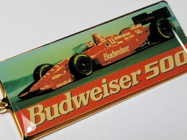 キーチェーン Budweiser 500 バドワイザー F1 レーシングカー ビール ノベルティ 1990年代拍卖