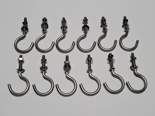 ステンレス ナットねじ付ヒートン 12個入り DIY用品 日曜大工 ハンドメイド 未使用品 デッドストック拍卖