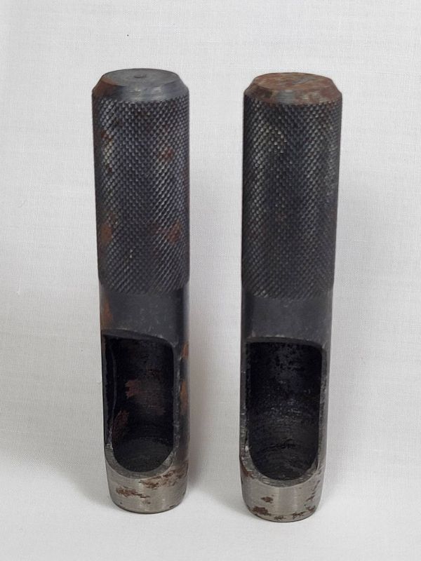 4.H.H.H.ブランドの革穴あけポンチ 規格サイズ:16mm 2個セット 革穴あけ器 日本製 未使用品 デッドストック拍卖