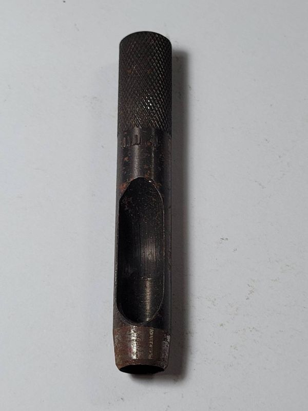 6.H.H.ブランドの革穴あけポンチ 規格サイズ:12mm 1個 革穴あけ器 日本製 デッドストック拍卖