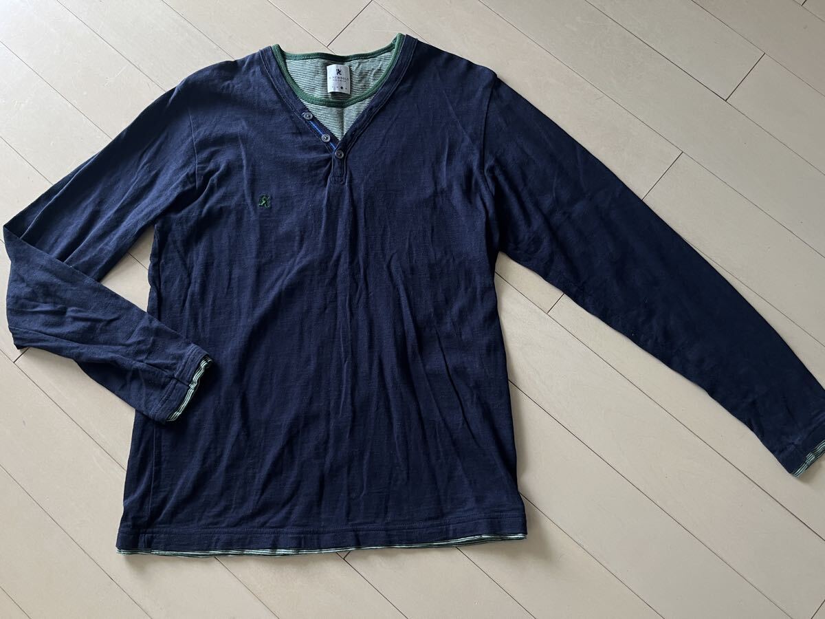 R.NEWBOLD ポールスミス サイズ 長袖Tシャツ カットソー ネイビー Lサイズ拍卖