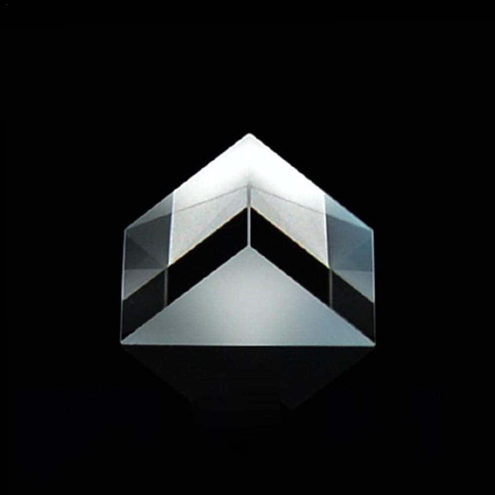 Rebuku 光学ガラス三角プリズム直角二等辺形プリズムレンズ光学K9ガラス材料試験機(10Mm10mm10mm)拍卖