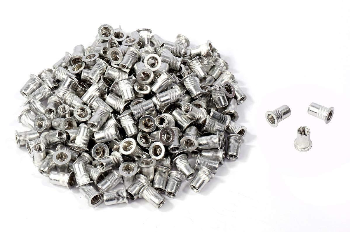 Elizabeth アルミニウム 製 M6用 長さ15mm ナットリベット 大量 200個セット 金属板 薄板 ネジ穴 加工 結合拍卖