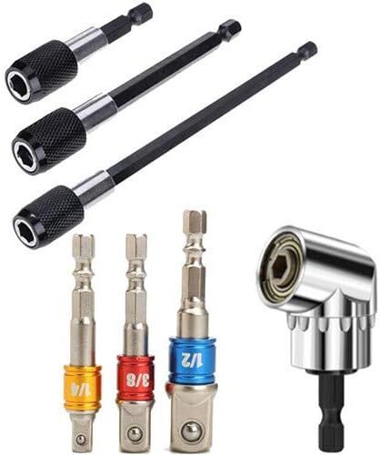 インパクトドライバー ビット 磁気 六角ビット セット 3本組六角 ビット 延長 差込角6.35/9.5/12.7mm 105度1拍卖