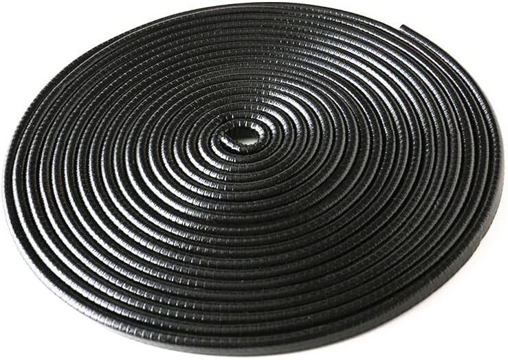 TSUCIA 車用 モール ドアガード テープ不要 U型 ドアエッジプロテクター 傷防止 着脱簡単 防塵 衝撃/キズ防止 (黒, 拍卖