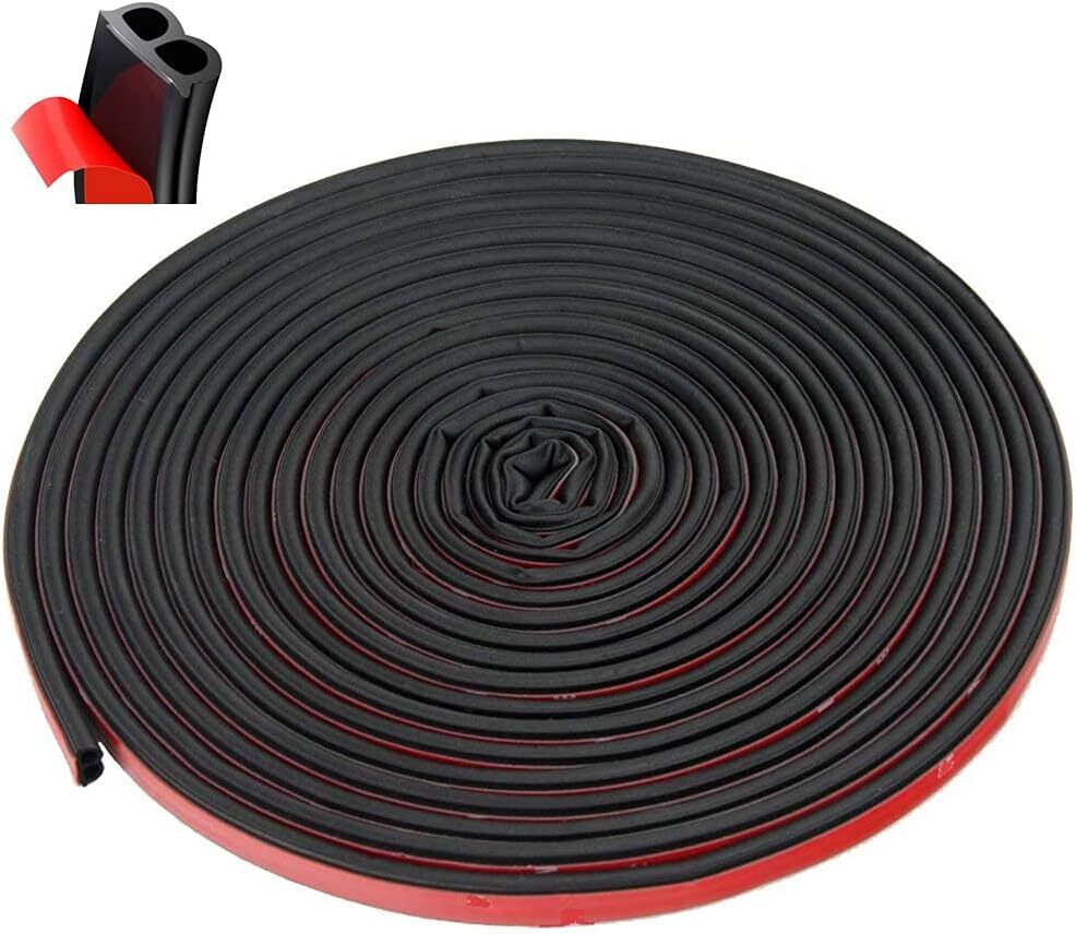 TSUCIA 12m B型 車用ドアモール 風切り音 防止テープ ウェザーストリップ 防音 車 ドア フード リアハッチ用 静音 拍卖