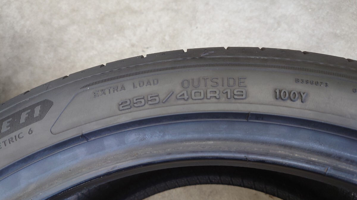 255/40R19 100Y グッドイヤー イーグルF1 アシンメトリック6 2023年製 2本セット拍卖