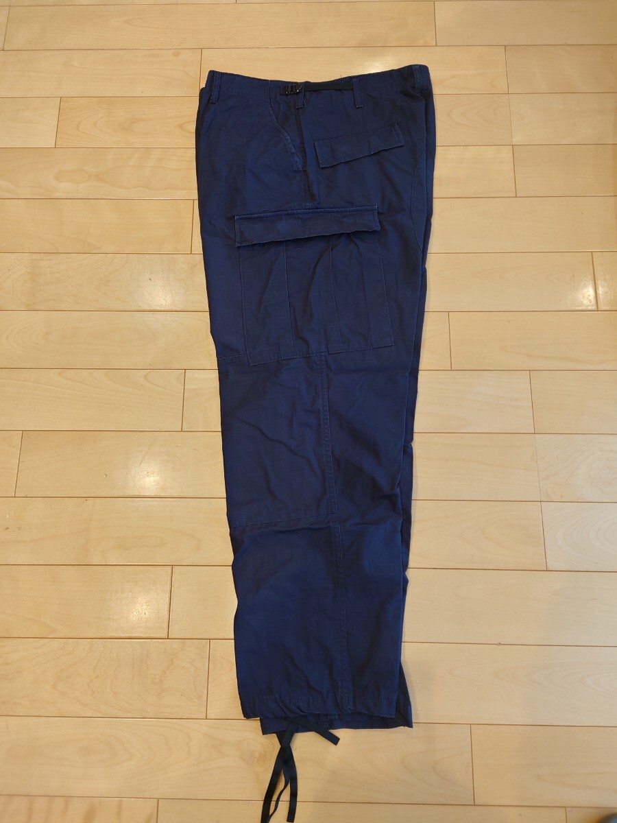 PROPPER  カーゴパンツ BDU TROUSER F5201 ネイビー ミリタリーパンツ リップストップ コットン100% ボタンフライ L/Sサイズ拍卖