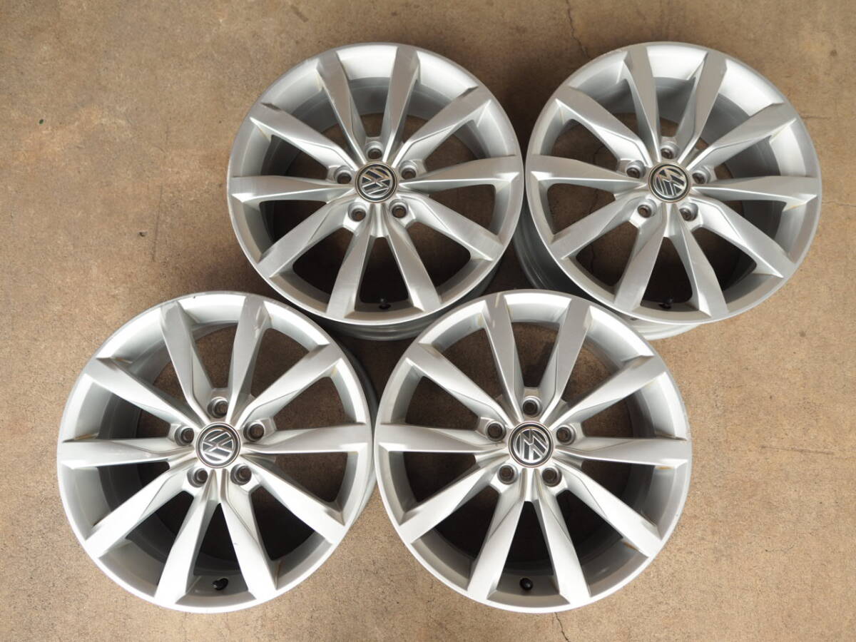 P380 送料無料 ゴルフ7純正 7Jx17 +49 PCD112 5穴 4本 フォルクスワーゲン純正 アルミホイール 拍卖