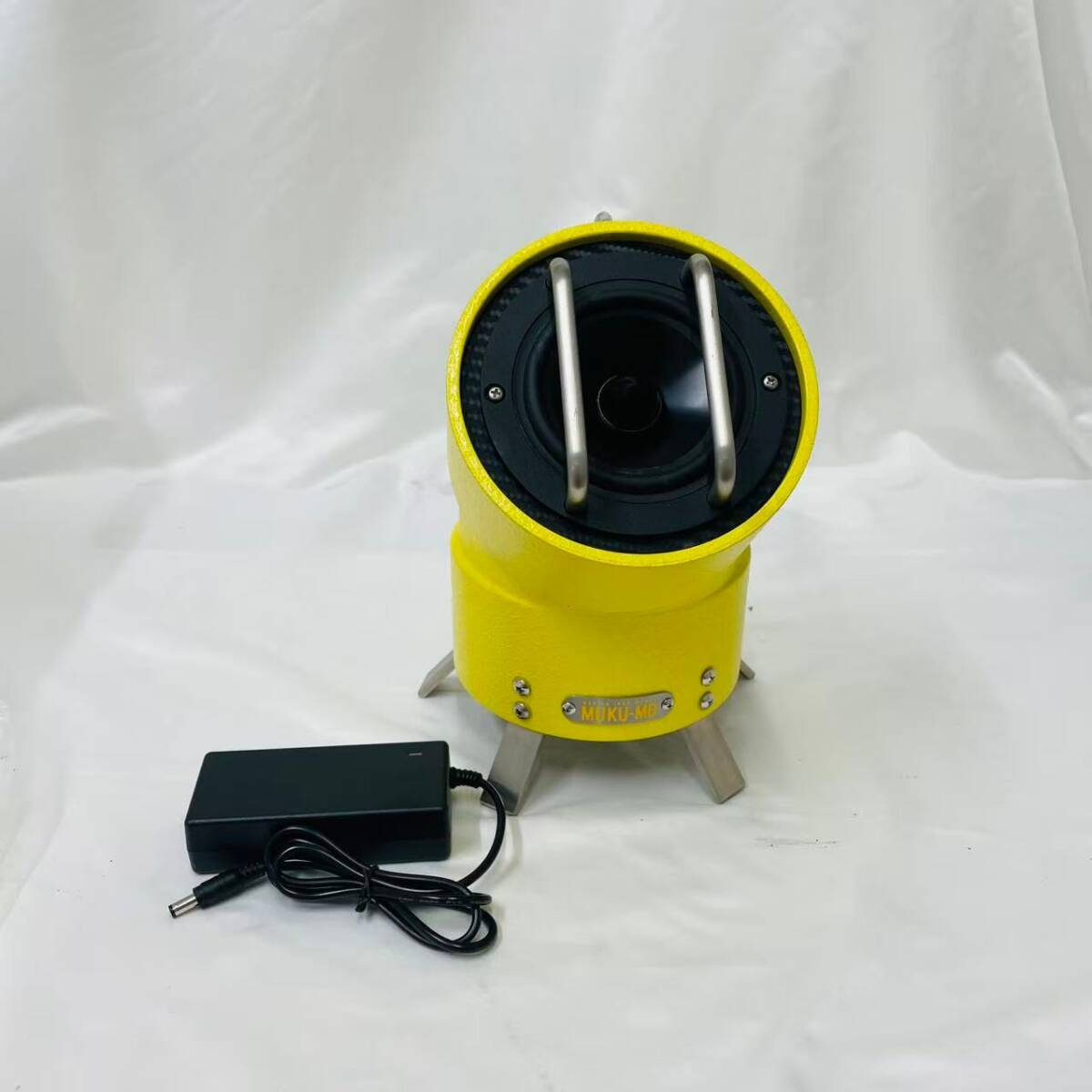 新品 MUKU-MO ハンドメイド Bluetooth パイプスピーカー イエロー拍卖