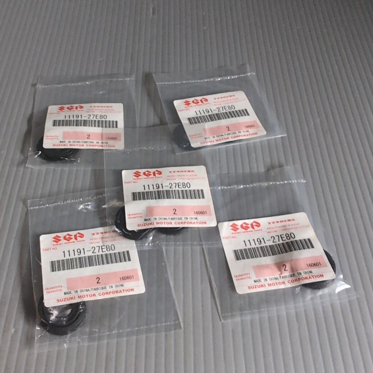 c357 スズキ純正 11191-27E80 シリンダーヘッドカバーワッシャー 2個入 5個セット 未使用 送料込み拍卖