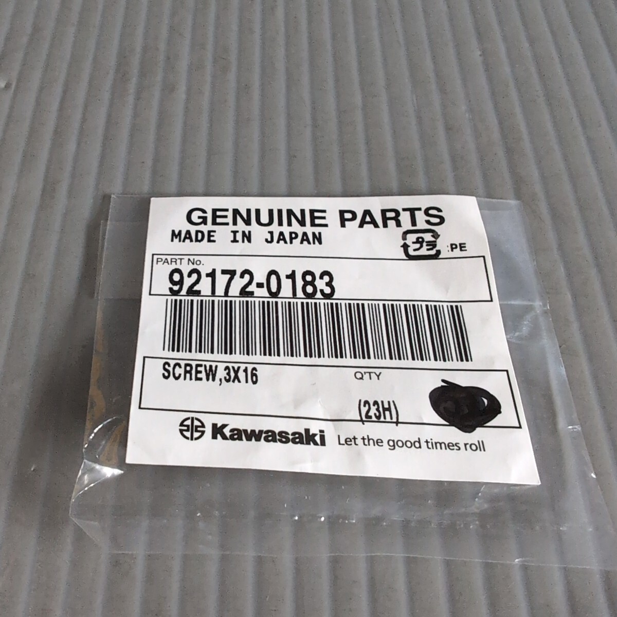 c776 カワサキ純正 92172-0183 スクリュー 2本入 未使用 送料込み拍卖