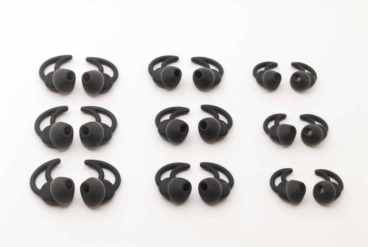 【未使用】Bose QuietControl 30|SoundSport wireless|交換用イヤーピース各3セット(SML) 黒 ブラック ボーズのイヤホン QC30など拍卖