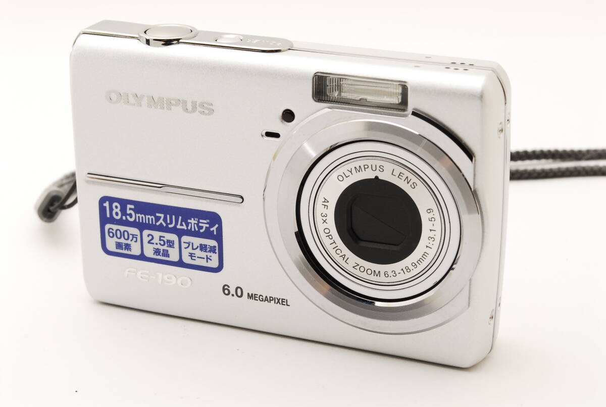 【美品】OLYMPUS FE-190 オリンパスのコンパクトデジタルカメラ コンデジ ★新品バッテリー付き★拍卖