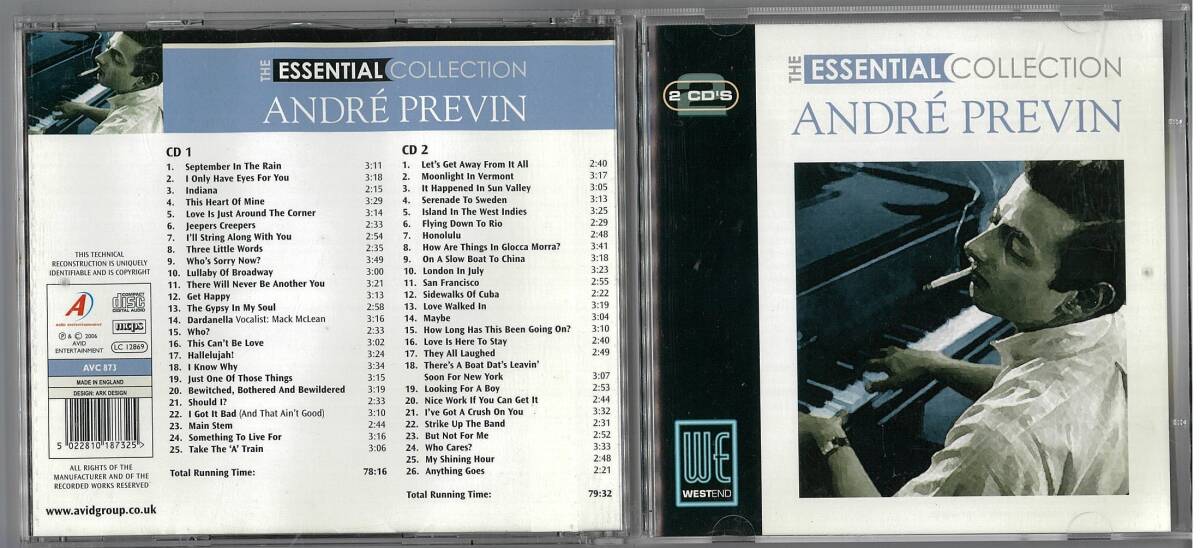 2CD-THE ESSENTIAL COLLECTION ANDRE PREVIN拍卖