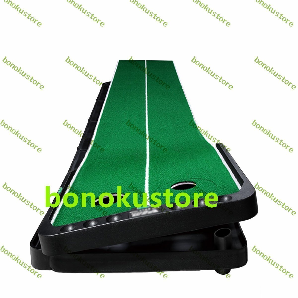 ゴルフパター練習用マット パッティングカップ 室内 室外 傾斜 練習 自動 返球機能付き アプローチ 折り畳み式 組み立て簡単 50*300cm拍卖