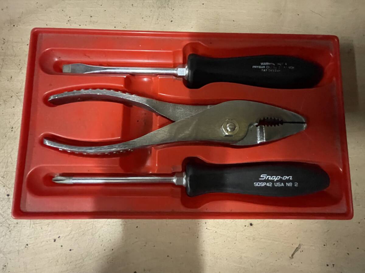 中古 Snap on スナップオン 黒 ドライバーとプライヤーセット拍卖