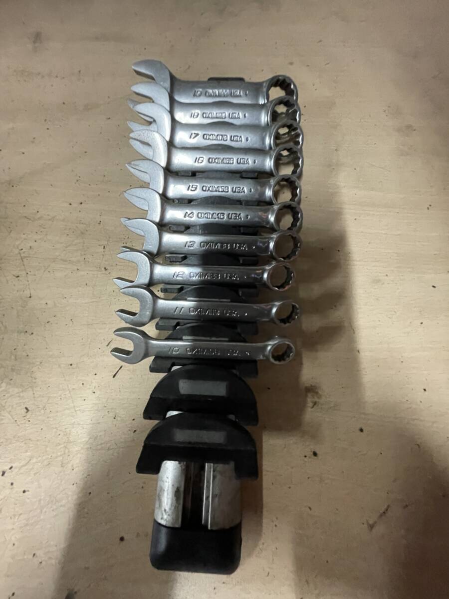 中古 Snap on スナップオン ショートコンビレンチ OXIM 10~19mm 10本セット拍卖