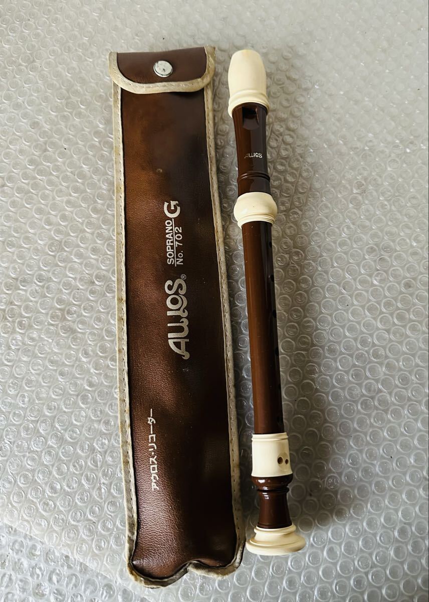 アウロスリコーダー ソプラノリコーダー ソフトケース付【中古品】拍卖