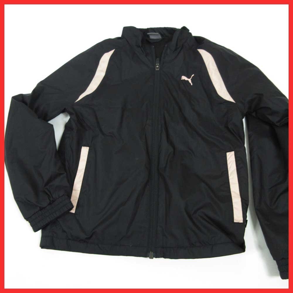 ▲□プーマ♪PUMA ウィンドウブレーカー★黒&ピンク♪サイズ140 上着拍卖