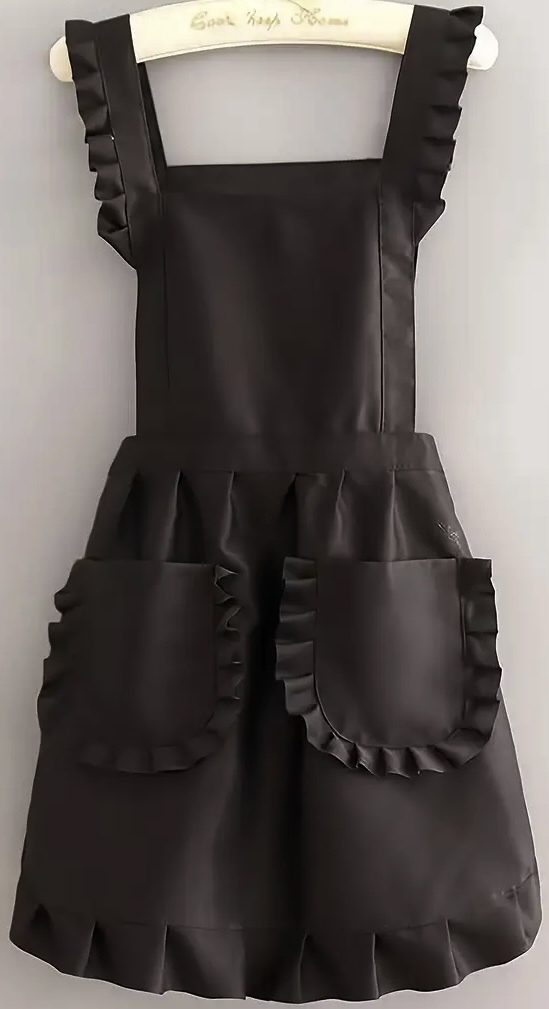 新品!プリンセス エプロン ブラック♪/送230〜拍卖