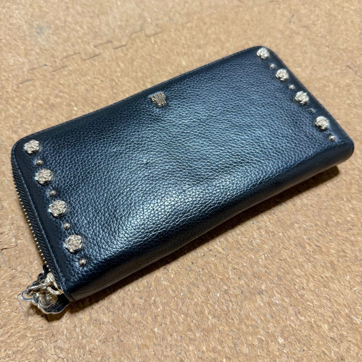 ANNA SUI アナスイ 長財布 バレンシア ラウンドジップ ブラック拍卖