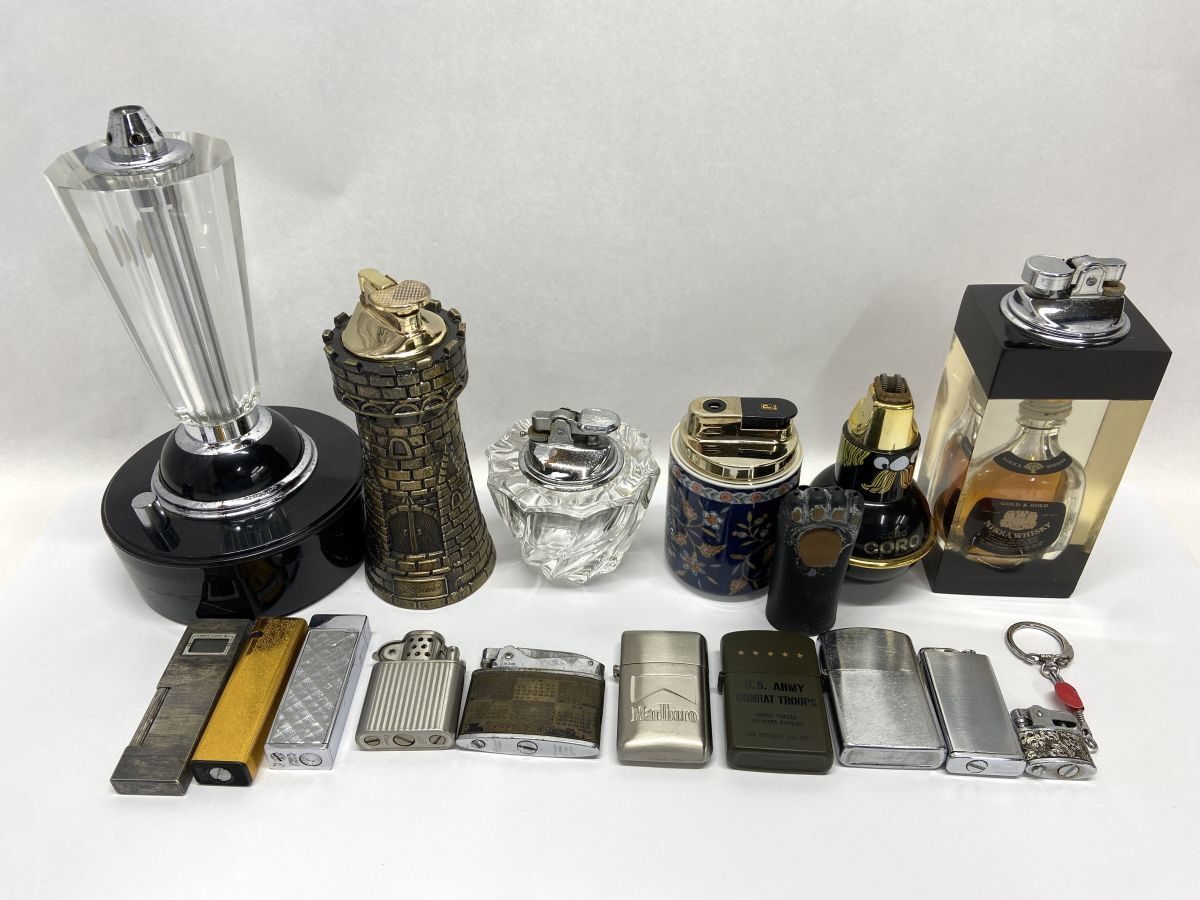 【R797】レトロ ライター ガスライター オイルライター 17点 まとめ売り コレクション アンティーク ヴィンテージ 喫煙具拍卖