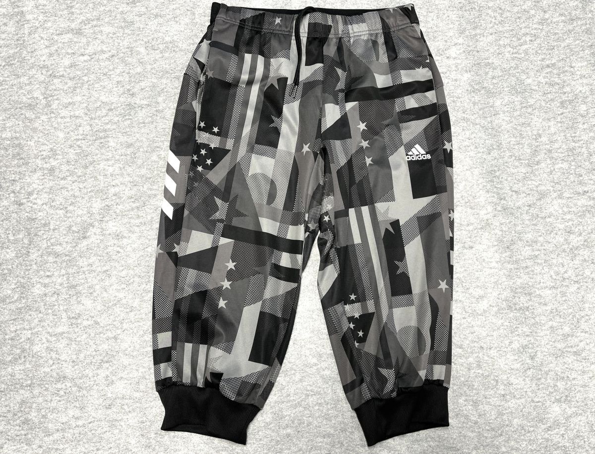 【R631】美品 アディダス adidas 野球ウェア メンズ Mサイズ 7分丈 グラフィック プラクティスパンツ拍卖