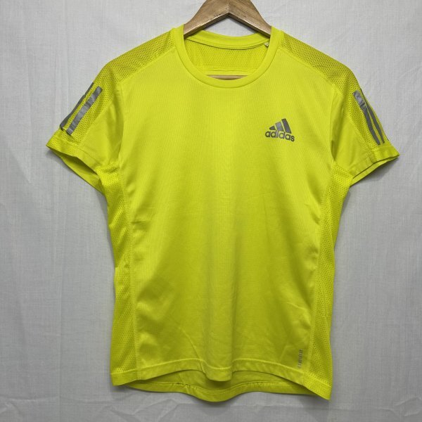 adidas アディダス ショート スリーブ 半袖 T シャツ トレーニング スポーツ ランニング ジョギング ウエア S 黄色 イエロー b22466拍卖