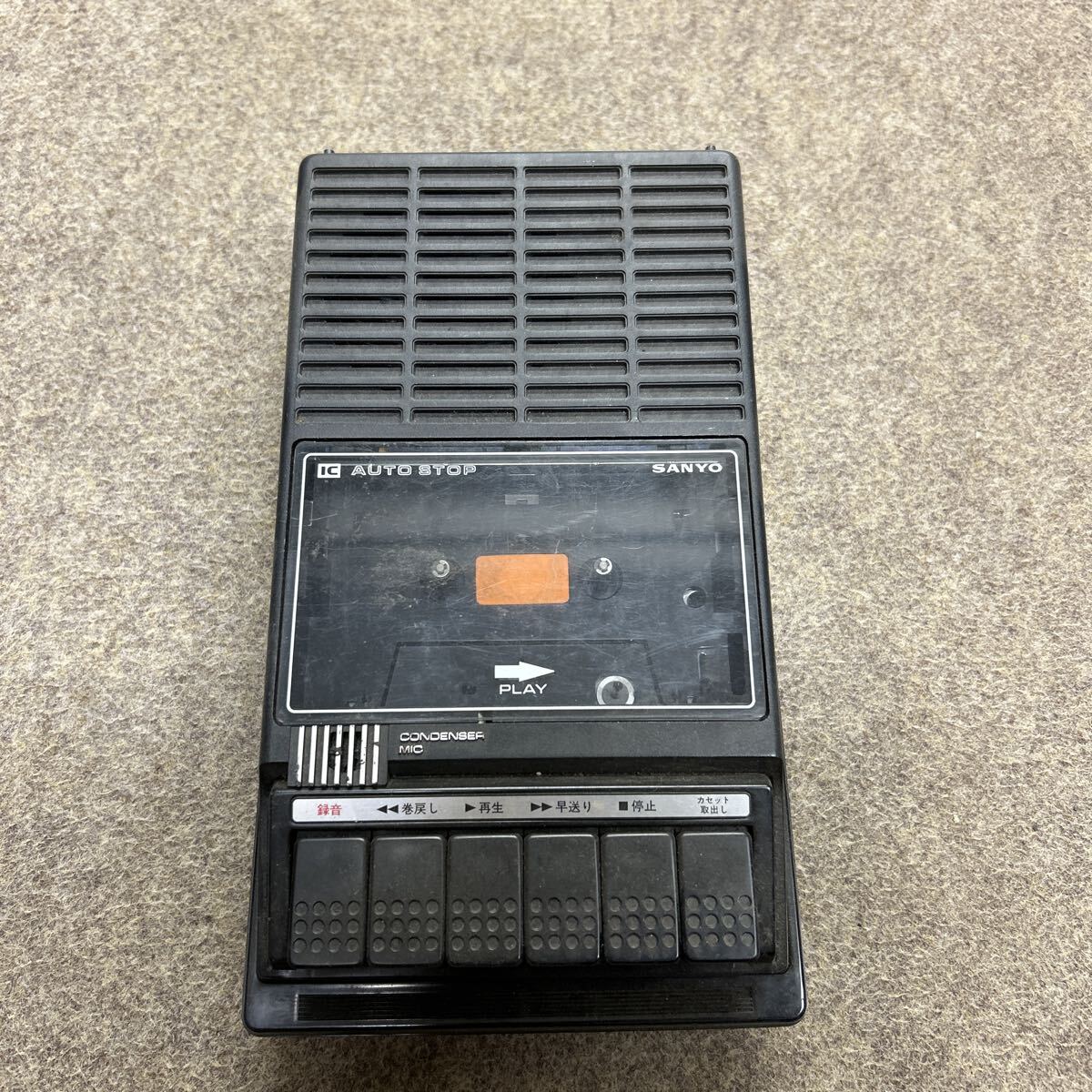昭和レトロ sanyo カセットレコーダー ジャンク品 中古拍卖