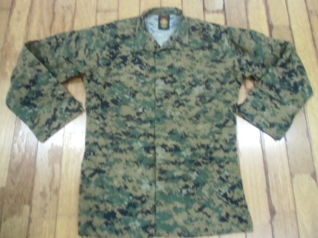 b-87 ミリタリー サバゲー 米軍放出品 MARINE USMC 迷彩服 作業服 防虫素材 ジャケット シャツ カモフラ コンバット コスプレ M-XL拍卖