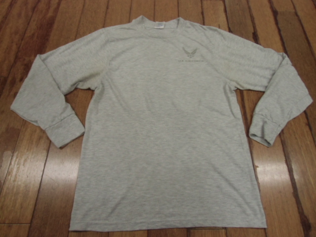 D-10 ミリタリー サバゲー コンバット トレーニングシャツ 米軍放出品 SOFFE AIR FORCE アンダー ロンT Tシャツ Sサイズ 長袖 送料198円拍卖