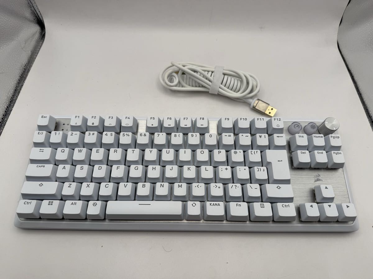 【 CORSAIR K70 PRO TKL RGB ゲーミングキーボード メカニカルキーボード ホワイト 】拍卖